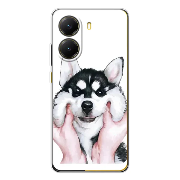 Чехол с принтом «Довольный Хаски» для Xiaomi POCO X7 Pro