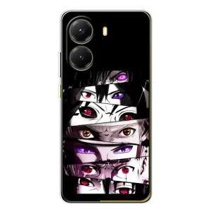 Чехлы Персонажи Аниме Наруто для Xiaomi POCO X7 Pro (AlphaPrint) (Глаза Anime)