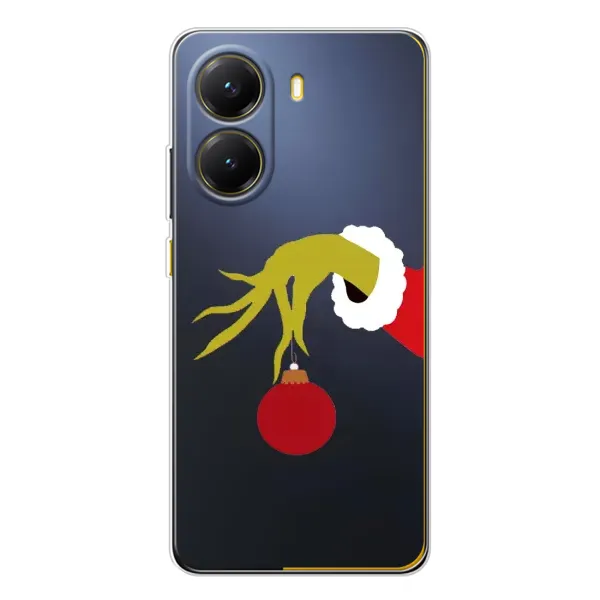 Чехол с принтом «Гринч с игрушкой» для Xiaomi POCO X7 Pro