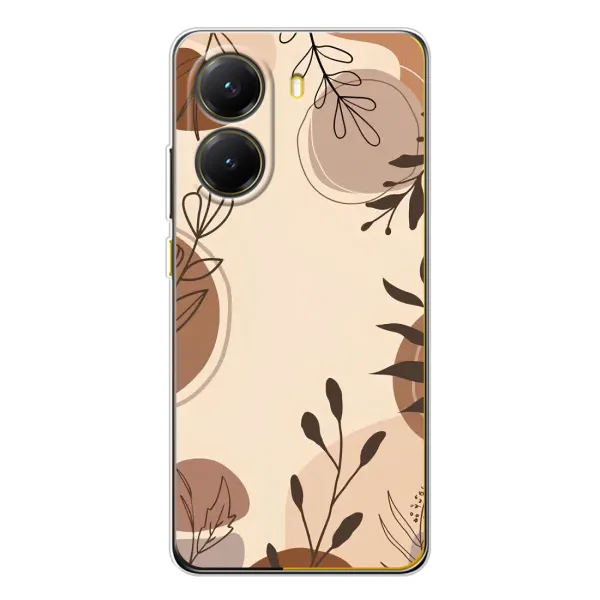 Чехол с принтом «Коричневые цветы» для Xiaomi POCO X7 Pro Чехол с принтом «Коричневые цветы» для Xiaomi POCO X7 Pro