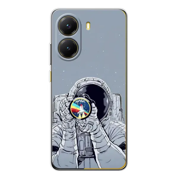 Чехол с принтом «Космонавт фото» для Xiaomi POCO X7 Pro