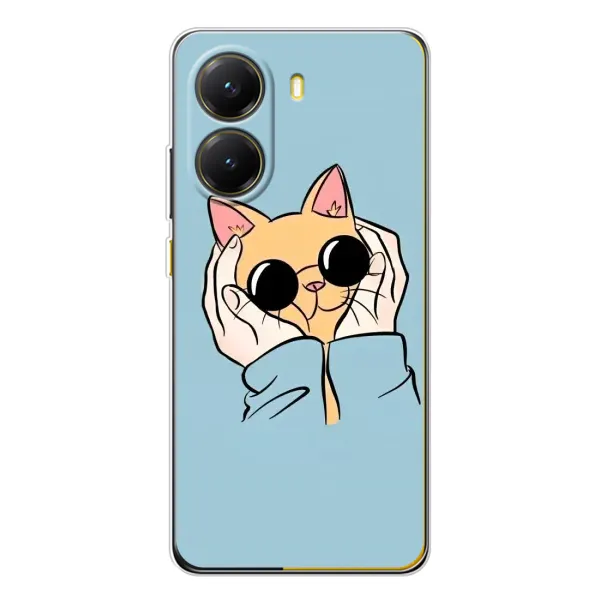 Чехол с принтом «Котик в очках» для Xiaomi POCO X7 Pro Чехол с принтом «Котик в очках» для Xiaomi POCO X7 Pro