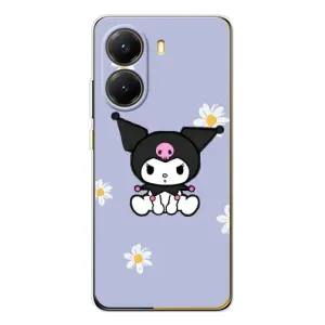 Чехол с кроликом Куроми на Xiaomi POCO X7 Pro (Куроми в цветах)
