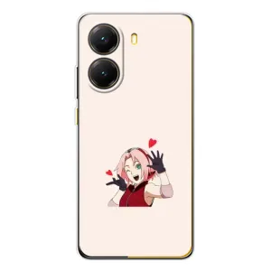 Чехлы Персонажи Аниме Наруто для Xiaomi POCO X7 Pro (AlphaPrint) (Лайк Сакура)