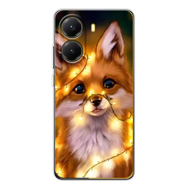 Чехол с принтом «Лисичка в гирляндах» для Xiaomi POCO X7 Pro