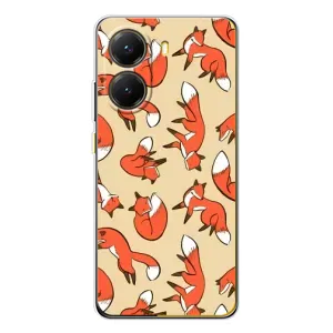 Чехлы с картинкой Лисички для Xiaomi POCO X7 Pro (VPrint) (Лисички)