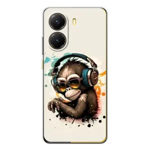 Чохол з Мавпами Xiaomi POCO X7 Pro - (AlphaPrint) (Макака в навушниках)