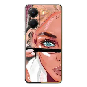 Чехол с печатью для Xiaomi POCO X7 Pro - (Мода) (AlphaPrint) (Макияж)
