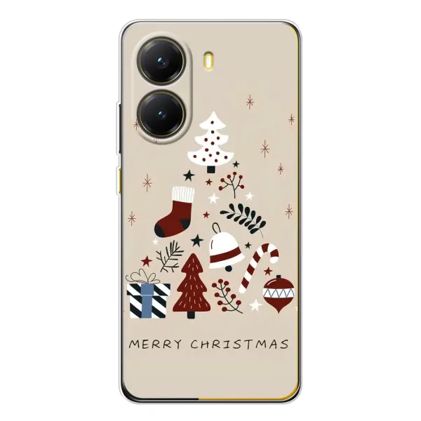 Чехол с принтом «Merry Christmas» для Xiaomi POCO X7 Pro Чехол с принтом «Merry Christmas» для Xiaomi POCO X7 Pro