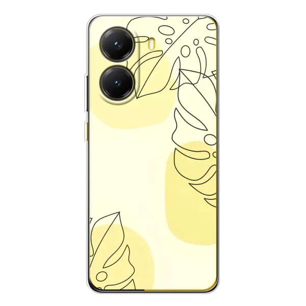Чехол с принтом «Желтая монстера арт» для Xiaomi POCO X7 Pro Чехол с принтом «Желтая монстера арт» для Xiaomi POCO X7 Pro