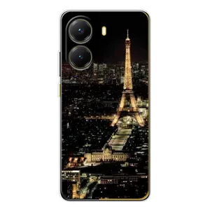 Чехол Эйфелева Башня для Xiaomi POCO X7 Pro - (AlphaPrint) (Ночной Париж)