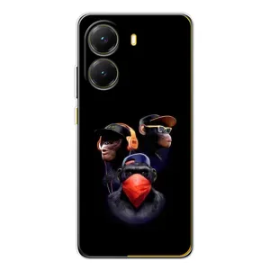 Чохол з Мавпами Xiaomi POCO X7 Pro - (AlphaPrint) (Три мавпи)