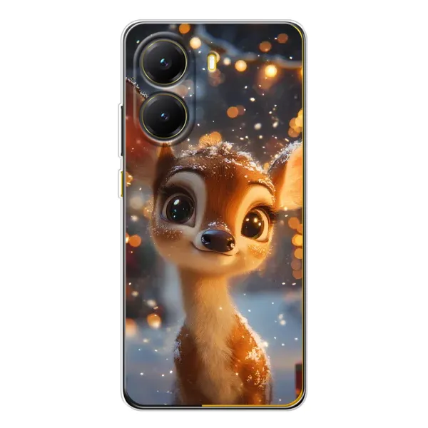 Чохол з принтом «Оленятко серед гірлянд» для Xiaomi POCO X7 Pro Чохол з принтом «Оленятко серед гірлянд» для Xiaomi POCO X7 Pro