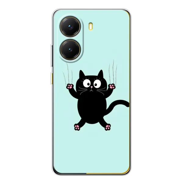 Чохол з принтом «Падаючий кіт» для Xiaomi POCO X7 Pro