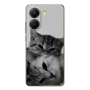 Чехол с рисунком кот на Xiaomi POCO X7 Pro (Пара котов)