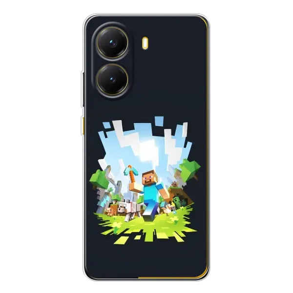 Чехол с принтом «персонажи Minecraft» для Xiaomi POCO X7 Pro Чехол с принтом «персонажи Minecraft» для Xiaomi POCO X7 Pro
