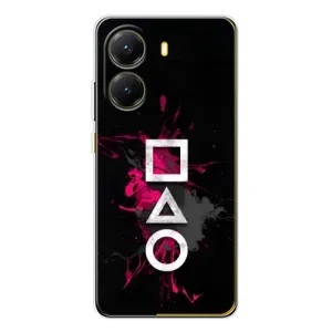 Чехол Гра в кальмара для Xiaomi POCO X7 Pro (Символы Игра кальмара)