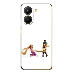 Чехол Рапунцель для Xiaomi POCO X7 Pro (Рапунцель и Флин)