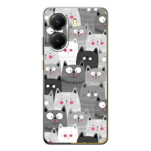 Чохли з Котиками для Xiaomi POCO X7 Pro (VPrint) (Мальовані котики)