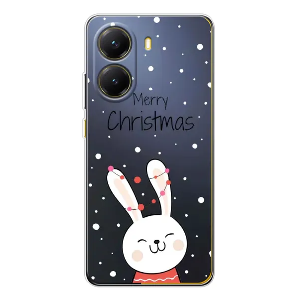 Чехол с принтом «Рождественский заяц» для Xiaomi POCO X7 Pro