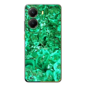 Мраморний чехол на Xiaomi POCO X7 Pro (VPrint) (Салатовий Мрамор)