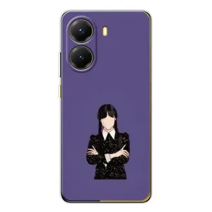 Чехлы Венсдей на Xiaomi POCO X7 Pro Уэнсдей (AlphaPrint) (Уэнздей в черном)