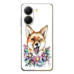 Чехлы с картинкой Лисички для Xiaomi POCO X7 Pro (VPrint) (Веселая лисичка)