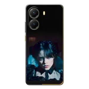 Чехлы Венсдей на Xiaomi POCO X7 Pro Уэнсдей (AlphaPrint) (взгляд Уэнздей)