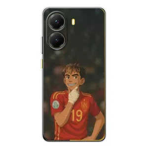 Чехол с футболистом Ламин Ямаль Xiaomi POCO X7 Pro (Ямаль аниме)
