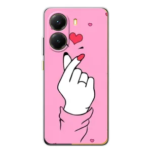 Чехол с принтом для Xiaomi POCO X7 Pro (AlphaPrint - Знак сердечка) (Знак Love)