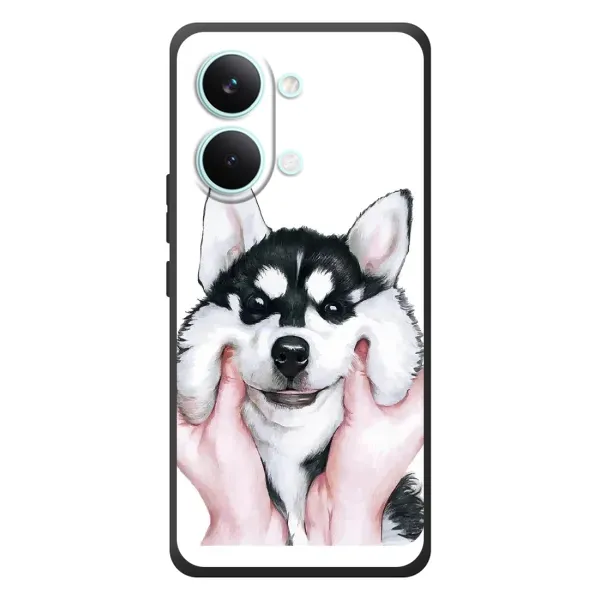 Чохол з принтом «Радісний Хаскі» для Xiaomi Poco X8 Pro Max