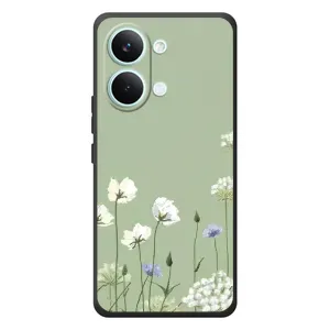 Чохол з квітковим принтом на ,Xaomi Poco Х8 Pro Max  
 (Квіти на зеленому)