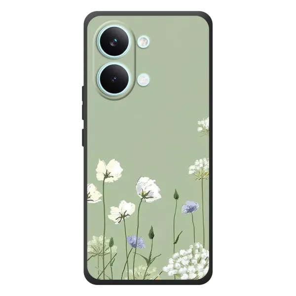 Чохол з принтом «Квіти на зеленому» для Xiaomi Poco X8 Pro Max