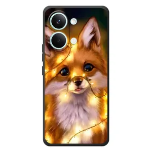 Чохли з картинкою Лисичка для Xiaomi Poco X8 Pro Max (VPrint) (Лисичка в гірляндах)