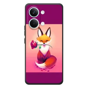 Чохли з картинкою Лисичка для Xiaomi Poco X8 Pro Max (VPrint) (Лиса з трояндою)