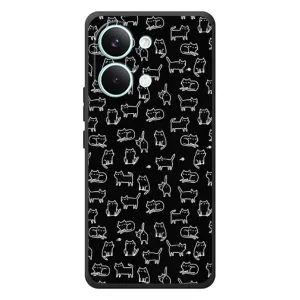 Чохол з принтом для Xiaomi Poco X8 Pro Max (AlphaPrint) Модні коти (Маленькі котики)