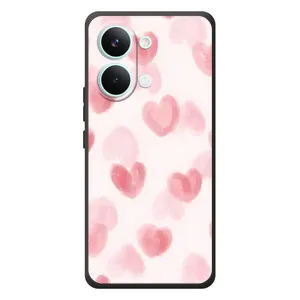 Чохол з розовим принтом для Xiaomi Poco X8 Pro Max (Рожеві сердечки)