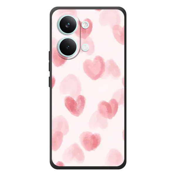Чохол з принтом «Рожеві сердечки» для Xiaomi Poco X8 Pro Max