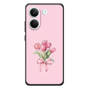Чохол з розовим принтом для Xiaomi Poco X8 Pro (Букет квітів)