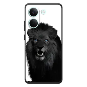 Чехлы с картинками животных Xiaomi Poco X8 Pro (Черный ЛЕВ)