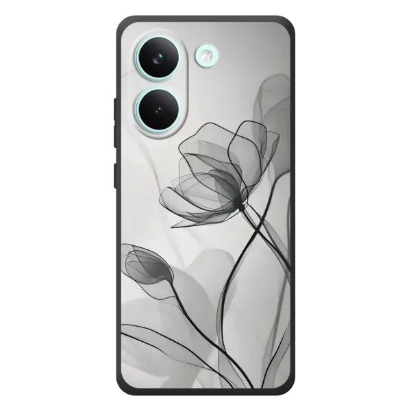 Чехол с принтом «Черные цветы» для Xiaomi Poco X8 Pro Чехол с принтом «Черные цветы» для Xiaomi Poco X8 Pro