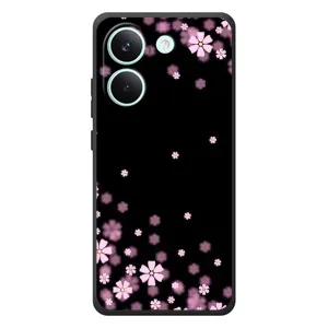 Чохол для Шмiаоi Пoco X8 Про - з принтом (Дизайнерські) (AlphaPrint) (Квіти маленькі)