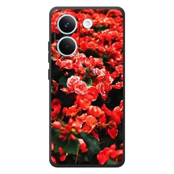 Чехол с принтом «Цветы красные» для Xiaomi Poco X8 Pro Чехол с принтом «Цветы красные» для Xiaomi Poco X8 Pro