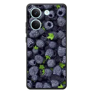 Чехлы с Фруктами для Xiaomi Poco X8 Pro (VPrint) (Ежевика)