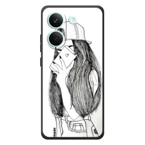 Чехол с печатью для Xiaomi Poco X8 Pro - (Мода) (AlphaPrint) (Фото девочки)