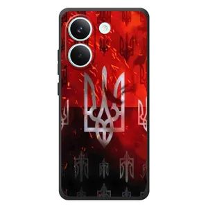 Украинские Чехлы для Xiaomi Poco X8 Pro с картинкой УПА (AlphaPrint) (ГЕРБ УПА)