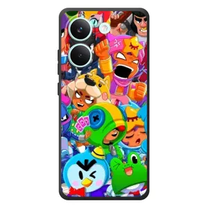 Чехол для Xiaomi Poco X8 Pro Бравл Старс (VPrint) (герои Бравл Старс)