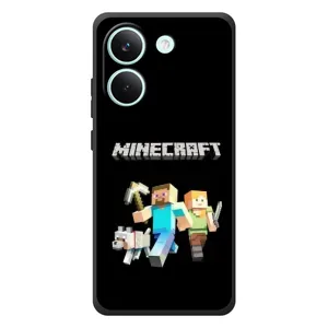 Чехол Майнкрафт на Xiaomi Poco X8 Pro (AlphaPrint) Minecraft (герои Minecraft)