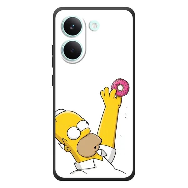 Чохол з принтом «Гомер з пончиком» для Xiaomi Poco X8 Pro