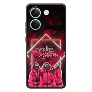 Чехол Гра в кальмара для Xiaomi Poco X8 Pro (Охранники Игра кальмара)